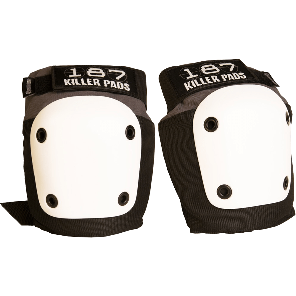 187 Killer Pads Fly Knee Pads - Black and Gray - Oak City Inline Skate Shop