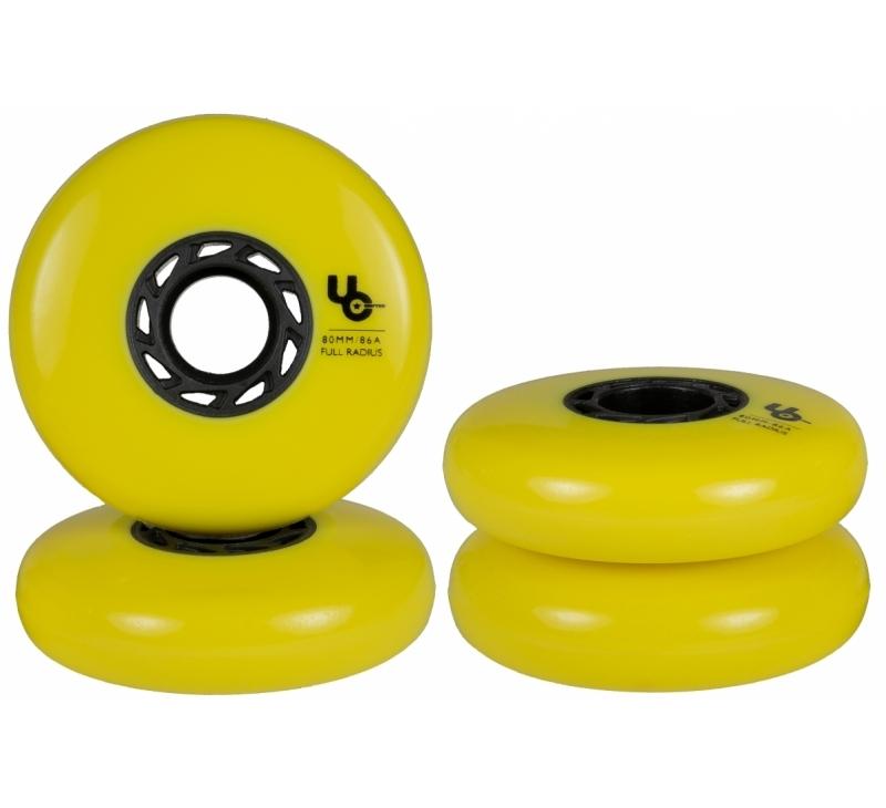 Undercover Team Wheel 80mm 86a - Yellow - Oak City Inline Skate Shop