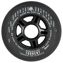 Load image into Gallery viewer, Powerslide Torrent Rain Wheels 90mm 84a (4 pack)