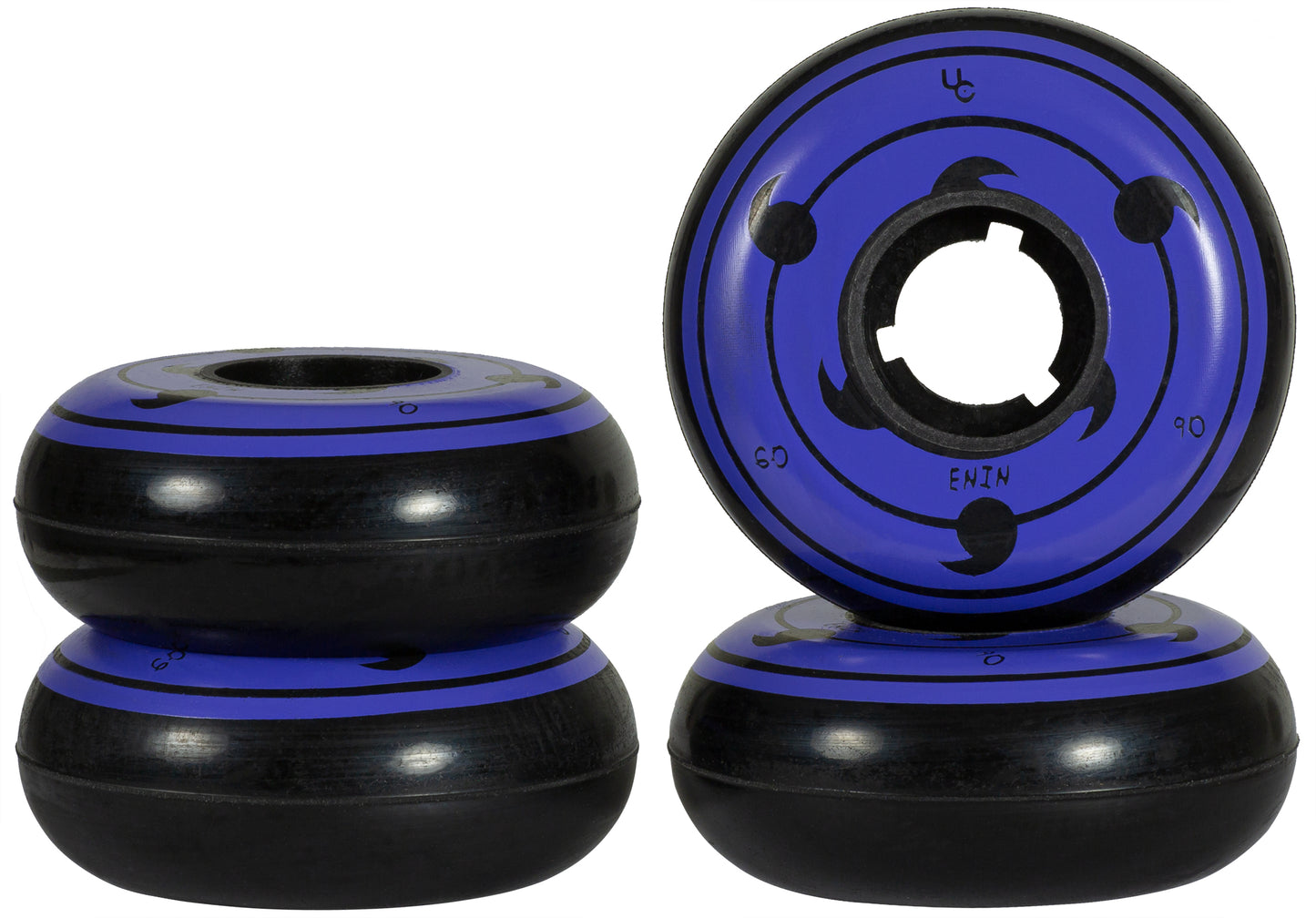 Undercover Enin TV Series Wheel 60mm 90a (Black Urethane w Purple Print)