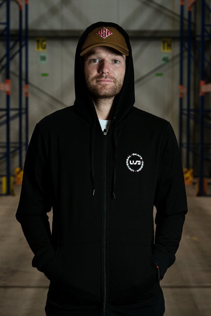 USD Heritage Black Zip Jacket with Hood - SCARY GOOD DEAL