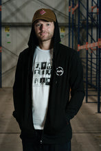 Load image into Gallery viewer, USD Heritage Black Zip Jacket with Hood