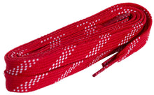 Load image into Gallery viewer, MyFit Pro Waxed Laces (Red with White Stripes) - 180cm