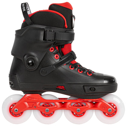 Powerslide Next Black Red 80 Skate (Boot Only Option Available) - Clearance