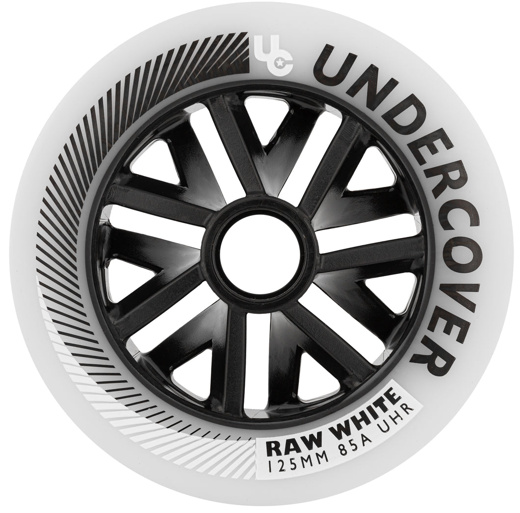 Undercover RAW Wheel 125mm - White (6 pack)
