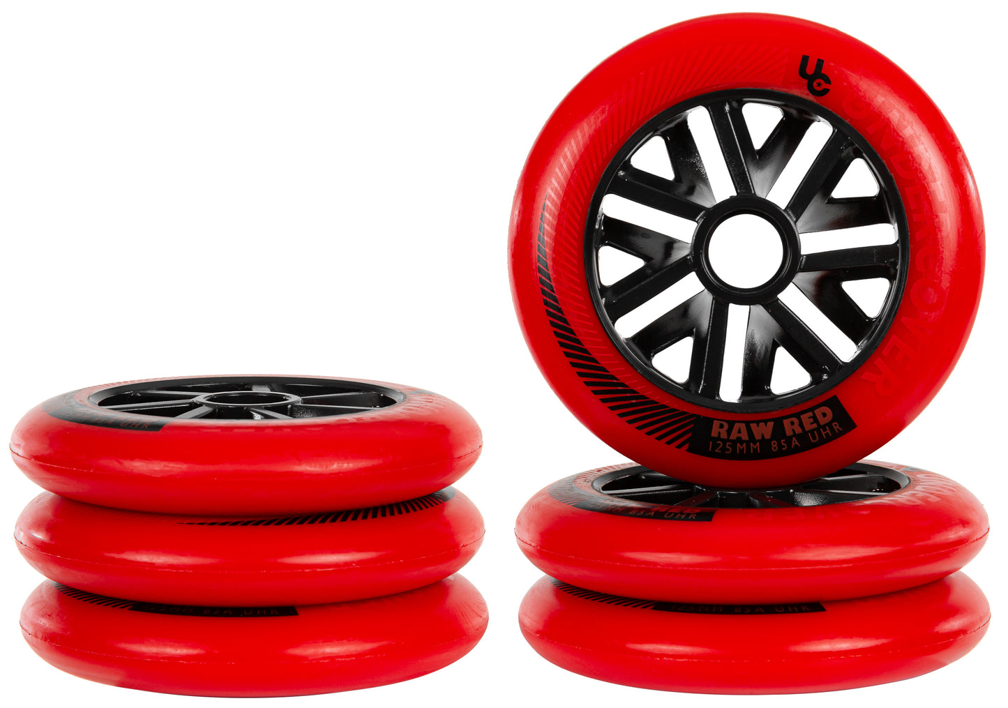 Undercover RAW Wheel 125mm - Red (6 pack)