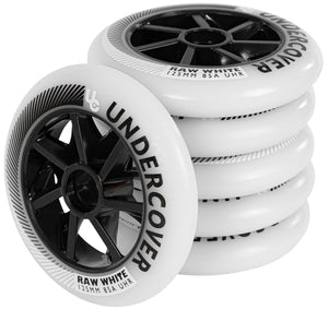 Undercover RAW Wheel 125mm - White (6 pack)