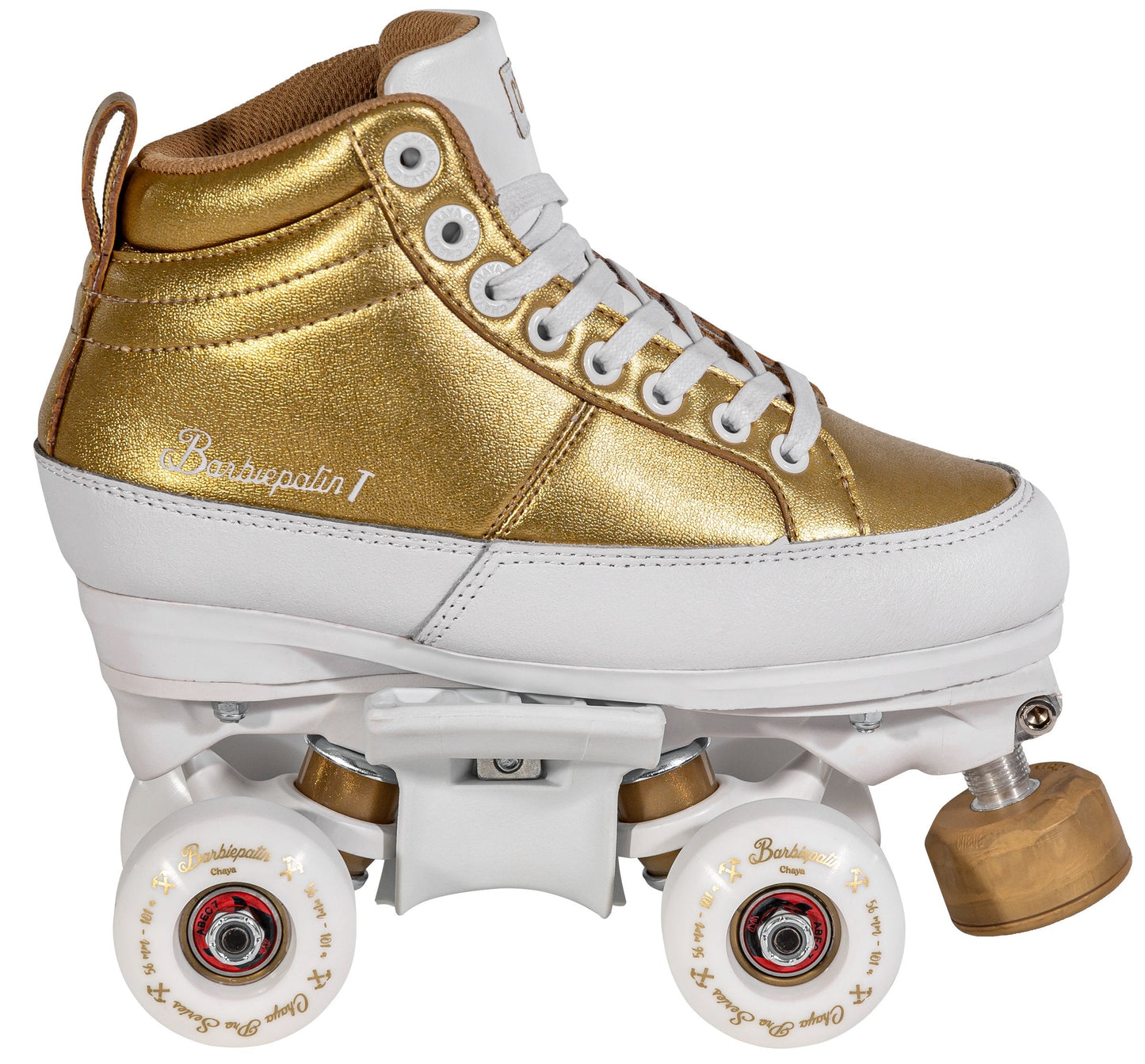 Chaya Kismet Barbie Patin - Gold QUAD Skate (6-10us Women)