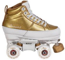 Load image into Gallery viewer, Chaya Kismet Barbie Patin - Gold QUAD Skate (6-10us Women)