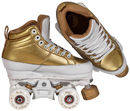 Chaya Kismet Barbie Patin - Gold QUAD Skate (6-10us Women)