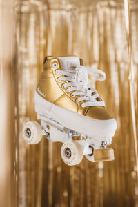 Chaya Kismet Barbie Patin - Gold QUAD Skate (6-10us Women)