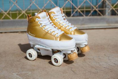 Chaya Kismet Barbie Patin - Gold QUAD Skate (6-10us Women)