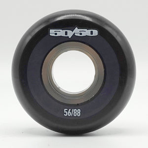 50/50 Wheels - Black 56mm 88a Wheels
