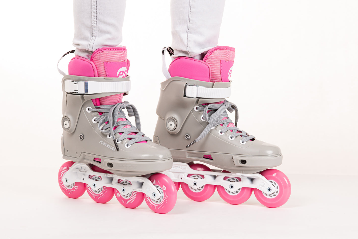 Powerslide Next SL Grey & Pink 80 Skate