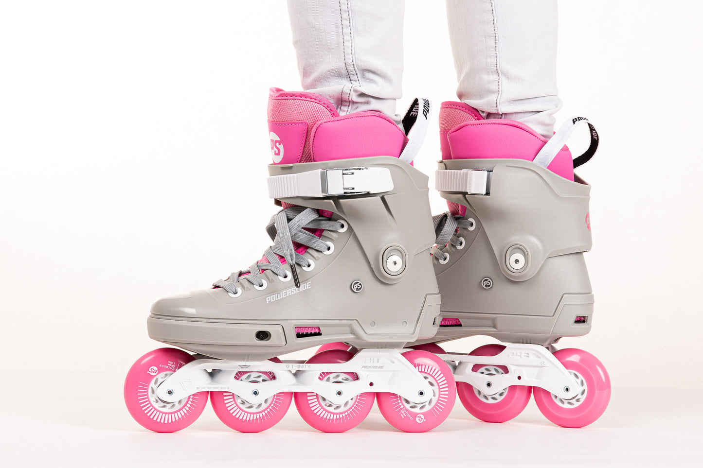 Powerslide Next SL Grey & Pink 80 Skate