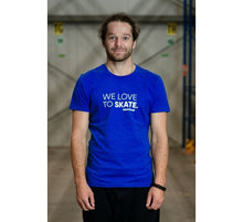 Load image into Gallery viewer, Powerslide We Love To Skate Tee (Blue) *Clearance*