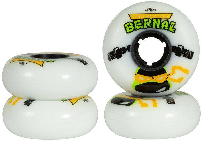 Undercover Bernal TV Series Wheel 60mm 90a (4pk) - White (CLEARANCE)