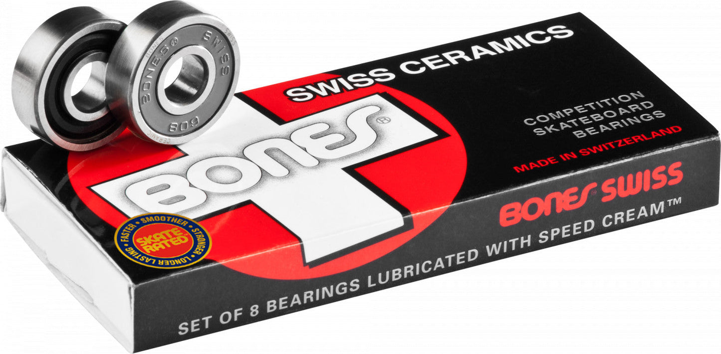 Bones Swiss Ceramic bearings - Oak City Inline Skate Shop
