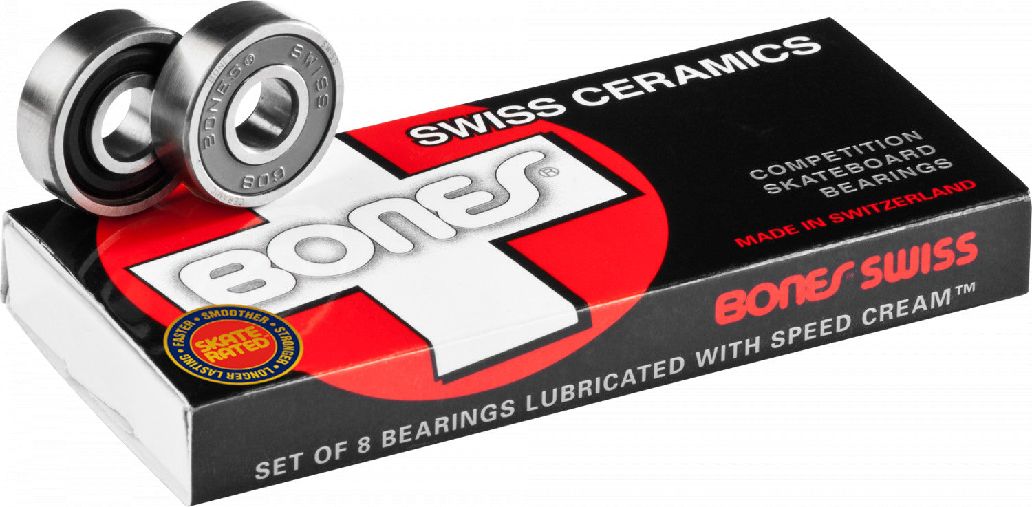 Bones Swiss Ceramic bearings - Oak City Inline Skate Shop