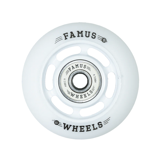 FAMUS WHEELS - 60mm 88a - 6 SPOKES WHITE