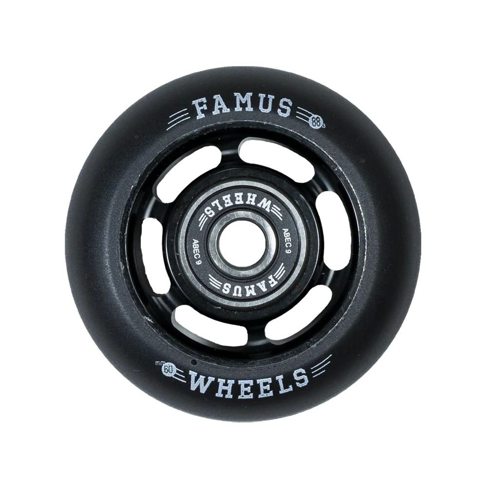 FAMUS WHEELS - 60mm 88a - 6 SPOKES BLACK