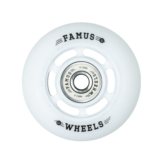 FAMUS WHEELS - 64mm 92a - 6 SPOKES WHITE