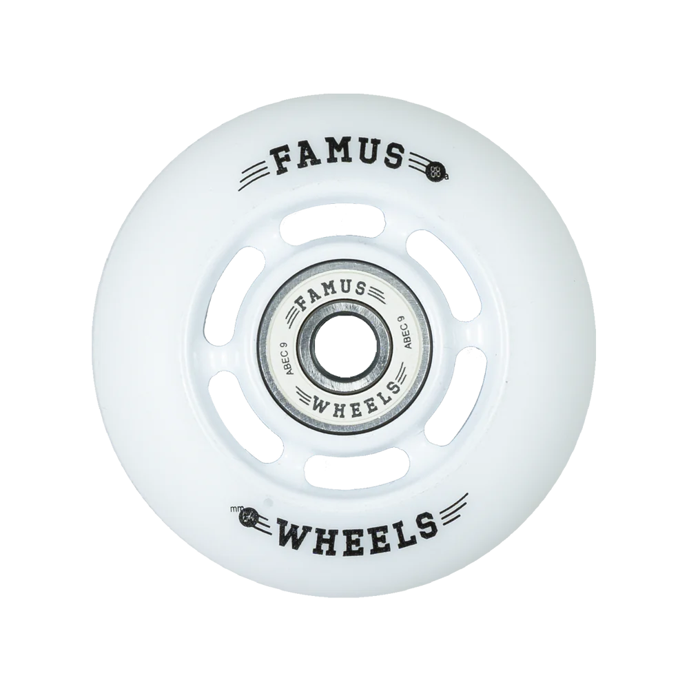 FAMUS WHEELS - 64mm 88a - 6 SPOKES WHITE