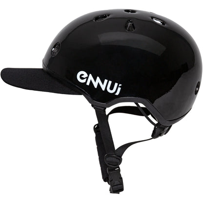 Ennui Elite Black Helmet (include removable peak)