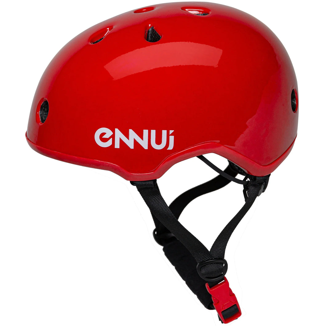 Ennui Elite Red Helmet (include removable peak)
