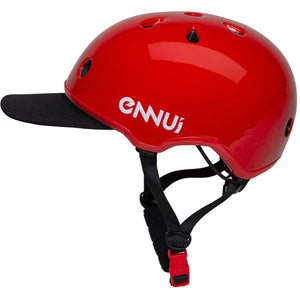 Ennui Elite Red Helmet (include removable peak)