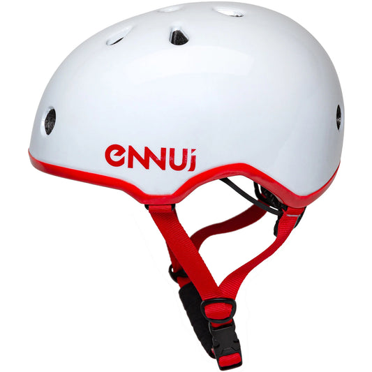 Ennui Elite White w Red trim (include removable peak)