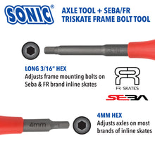 Load image into Gallery viewer, Sonic 7-in-1 Skate Tool for FR FREE SKATES ONLY (RED): Pro Tool+F