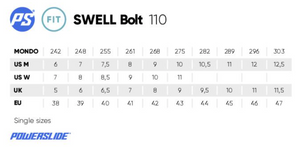 Powerslide Swell Bolt 110 Skate - CLEARANCE