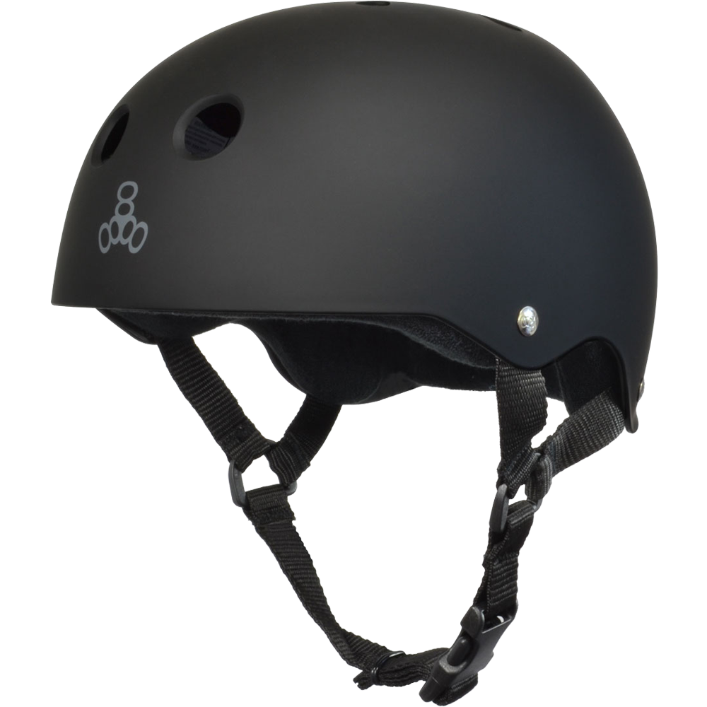 Triple 8 Sweatsaver Helmet (Black) - Oak City Inline Skate Shop