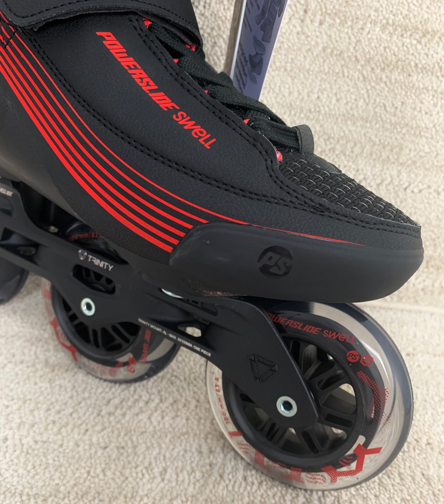 Powerslide Swell Black 100 Skate 3D Adapt Liner - Clearance