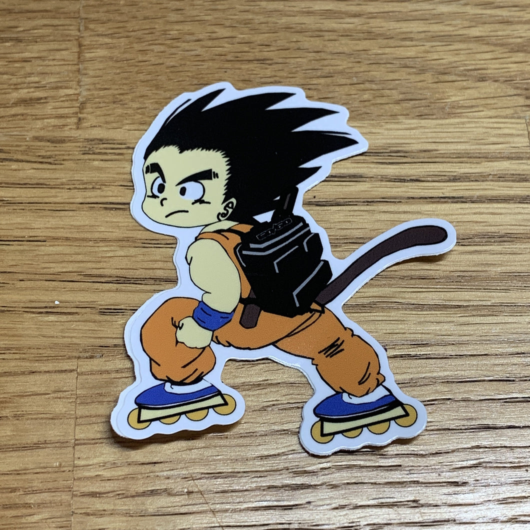 Goku 50/50 Bag Sticker - Oak City Inline Skate Shop