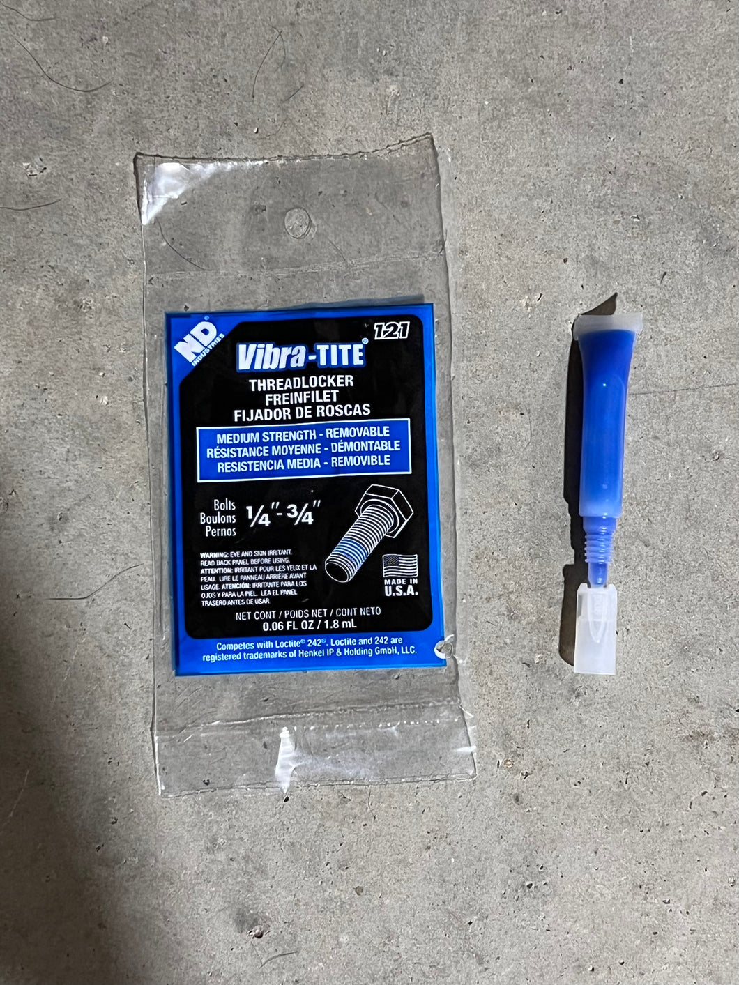 Virba-Tite Medium Strength Threadlocker - 1.8ml