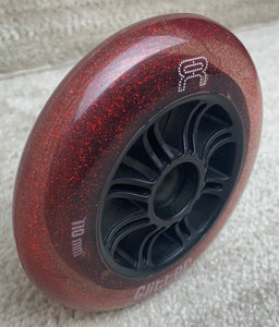 FR Skates Red Glitter 110mm Wheels (6pk)