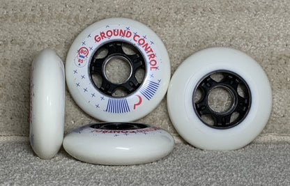 Ground Control White Wheel 80mm 85a (4pk)