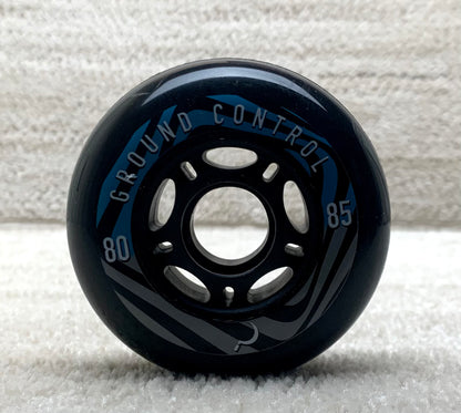 Ground Control Black Wheel 80mm 85a (4pk)