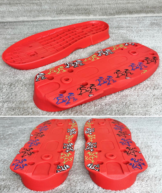 Stock Them Skates Soul Plate V3 - WKND Orange (no hardware)