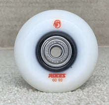 Load image into Gallery viewer, Roces Stock White Fifth Element 60mm Wheel with Abec 5 Bearings (4pk)