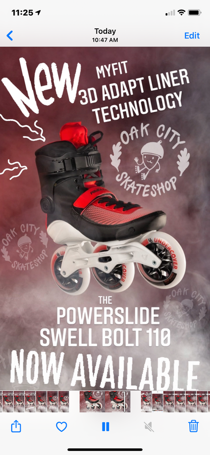 Powerslide Swell Bolt 110 Skate - CLEARANCE