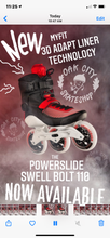 Load image into Gallery viewer, Powerslide Swell Bolt 110 Skate featuring the 3D Adapt Liner - CLEARANCE