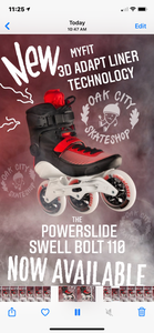 Powerslide Swell Bolt 110 Skate featuring the 3D Adapt Liner - CLEARANCE