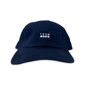Them “4 dots” 6 Panel Hat (Navy)