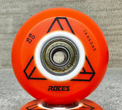 Roces Stock Nils Jansons 60mm Orange Wheel with Abec 5 Bearings