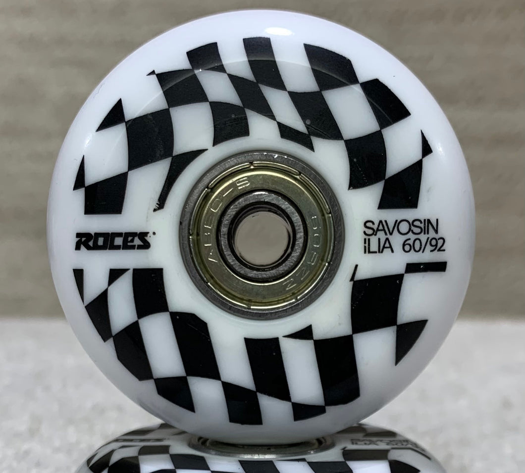 Roces Stock Savosin 60mm Wheel with Abec 5 Bearings