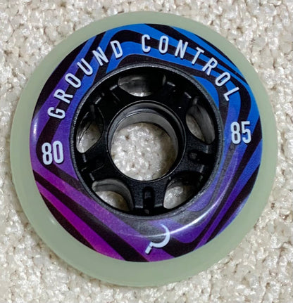 Ground Control 80mm Glow In The Dark Wheel (4 pack)