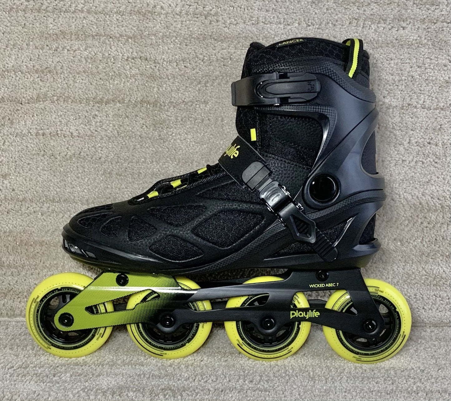 Powerslide Playlife Lancer Black 84 Skate for Men (10us and above) *Clearance - Slightly Damaged Boxes*